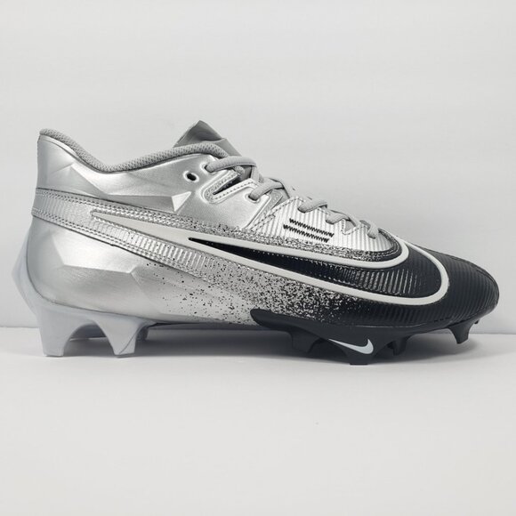 Nike Vapor Edge Elite 360 2 Silver Black White Football Cleats DA5457-003 Mens10 - Picture 5 of 12
